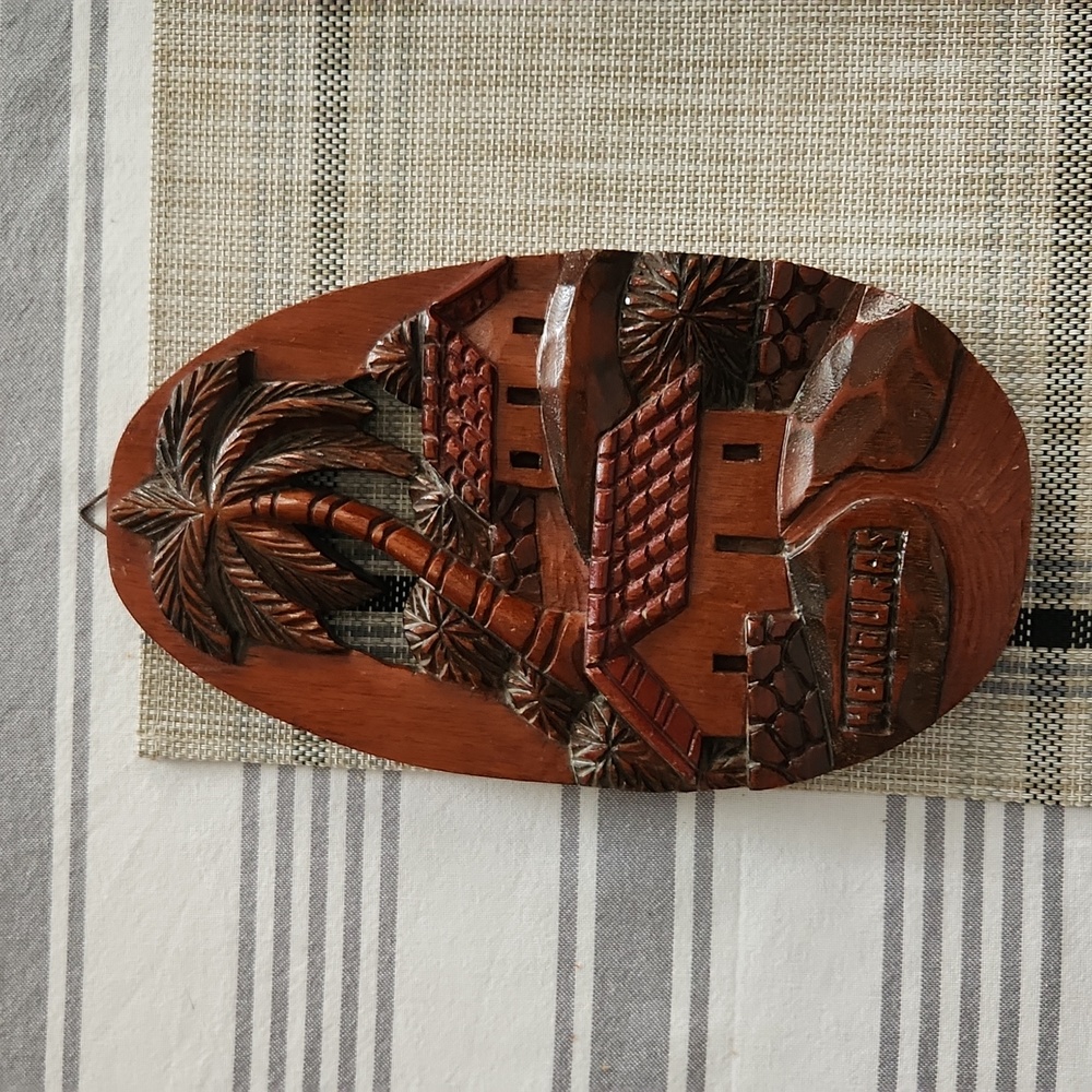 Hand Crafted and Stained Wooden Plaque